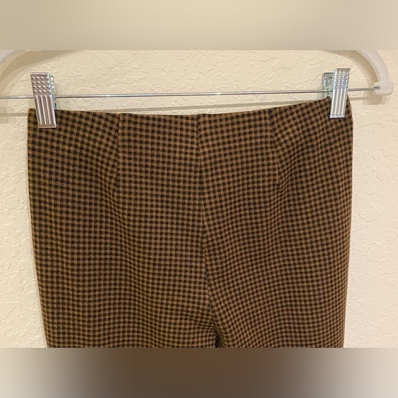 J JILL Women's Ponte High Rise Leggings Black/Acorn Checkered Stretchy Size S - Picture 7 of 11